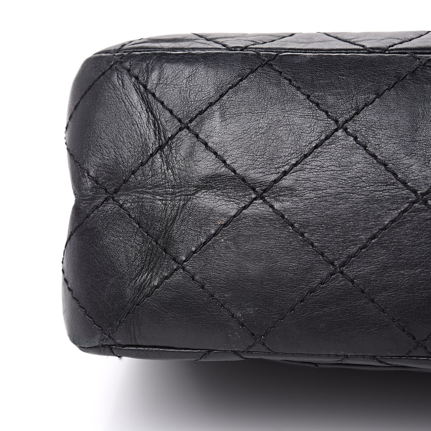 Aged Calfskin Quilted 2.55 Reissue 227 Flap Black
