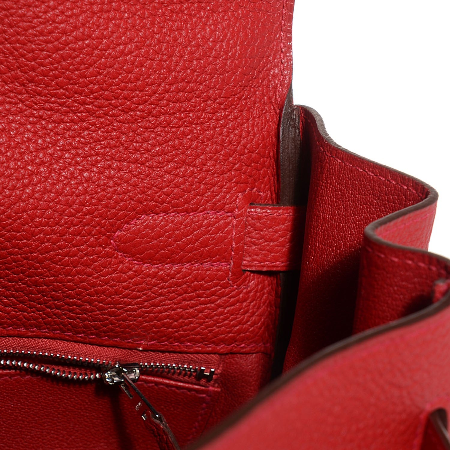 Hermes Togo Kelly Retourne 35 Rouge Casaque 16 of 28
