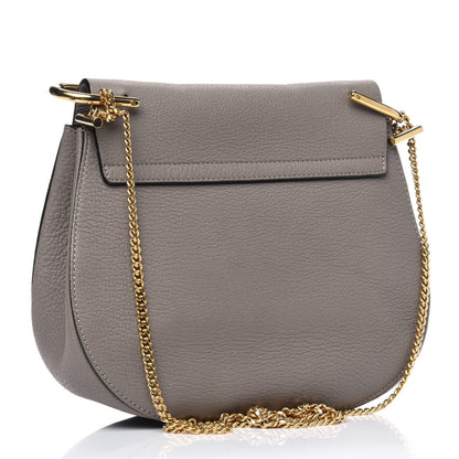 Chloe Grained Lambskin Drew Shoulder Bag Motty Grey 2 of 7