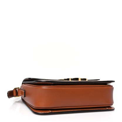 Celine Calfskin Triomphe Canvas Teen Triomphe Bag White 4 of 8