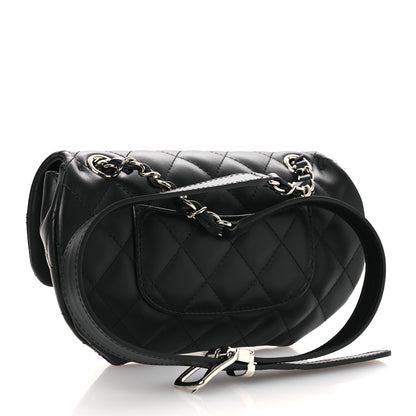 Chanel Calfskin Quilted CC Uniform Flap Belt Bag Black 3 of 14