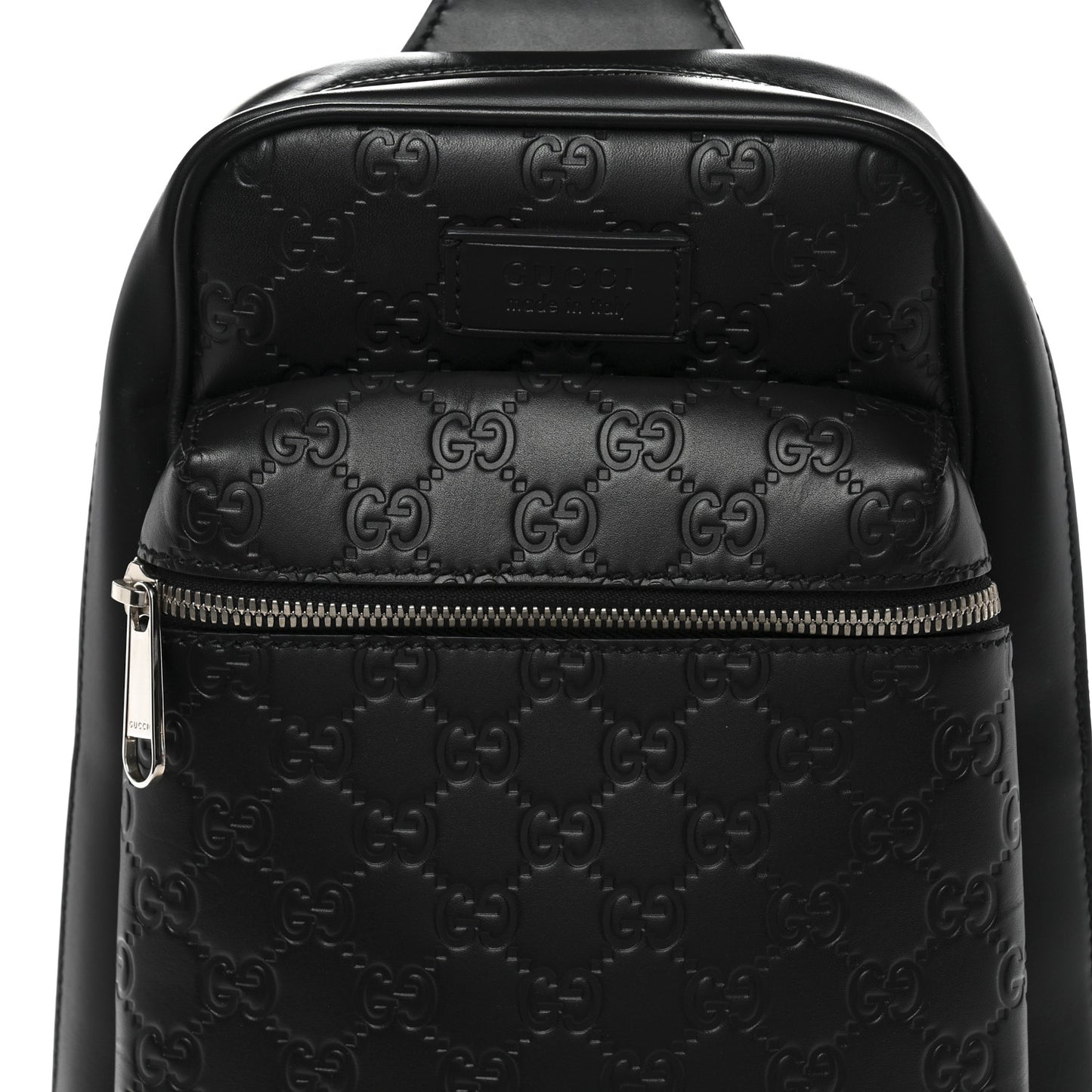 Guccissima Sling Backpack Black
