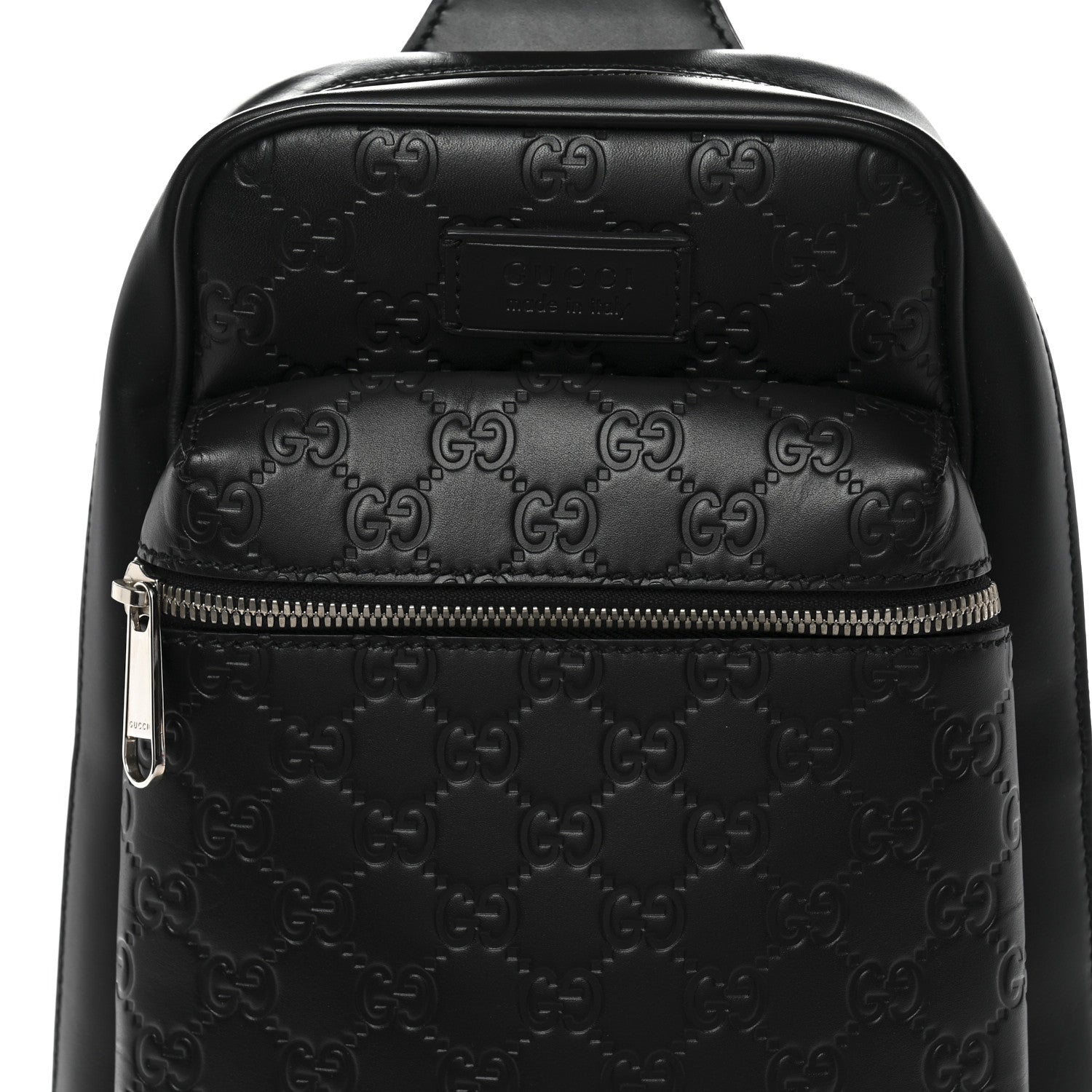 Gucci Guccissima Sling Backpack Black 9 of 11