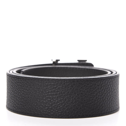 Louis Vuitton Taurillon Calfskin 40mm LV Initiales Belt 100 40 Black 2 of 6