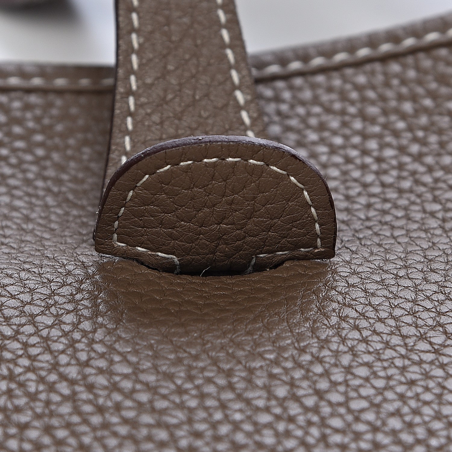 Hermes Taurillon Clemence Evelyne III PM Etoupe 7 of 11