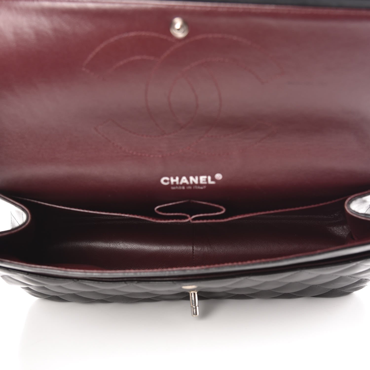 Chanel Lambskin Quilted Jumbo Double Flap Black 5 of 15