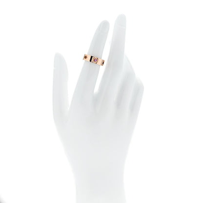 Cartier 18K Pink Gold Sapphire Garnet Amethyst 5.5mm LOVE Ring 48 4.5 2 of 4