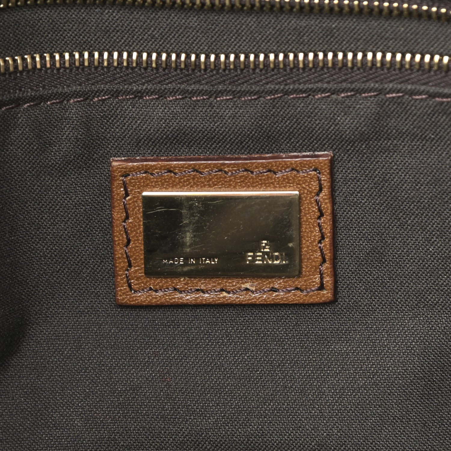 Fendi Vitello Acqua Maxi Baguette Bag Saddler 5 of 16