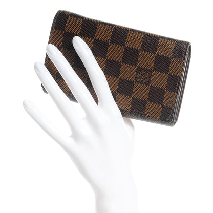 Louis Vuitton Damier Ebene Porte-Monnaie Billets Tresor Wallet 2 of 8
