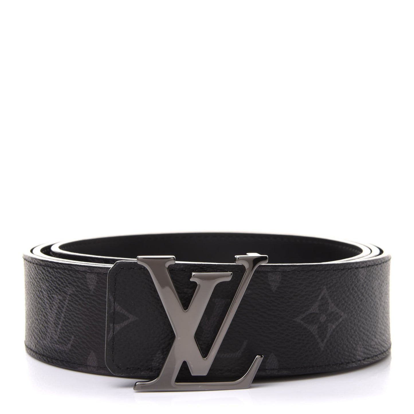 Monogram Eclipse Taigarama 40mm LV Initiales Reversible Belt 120 48 Black