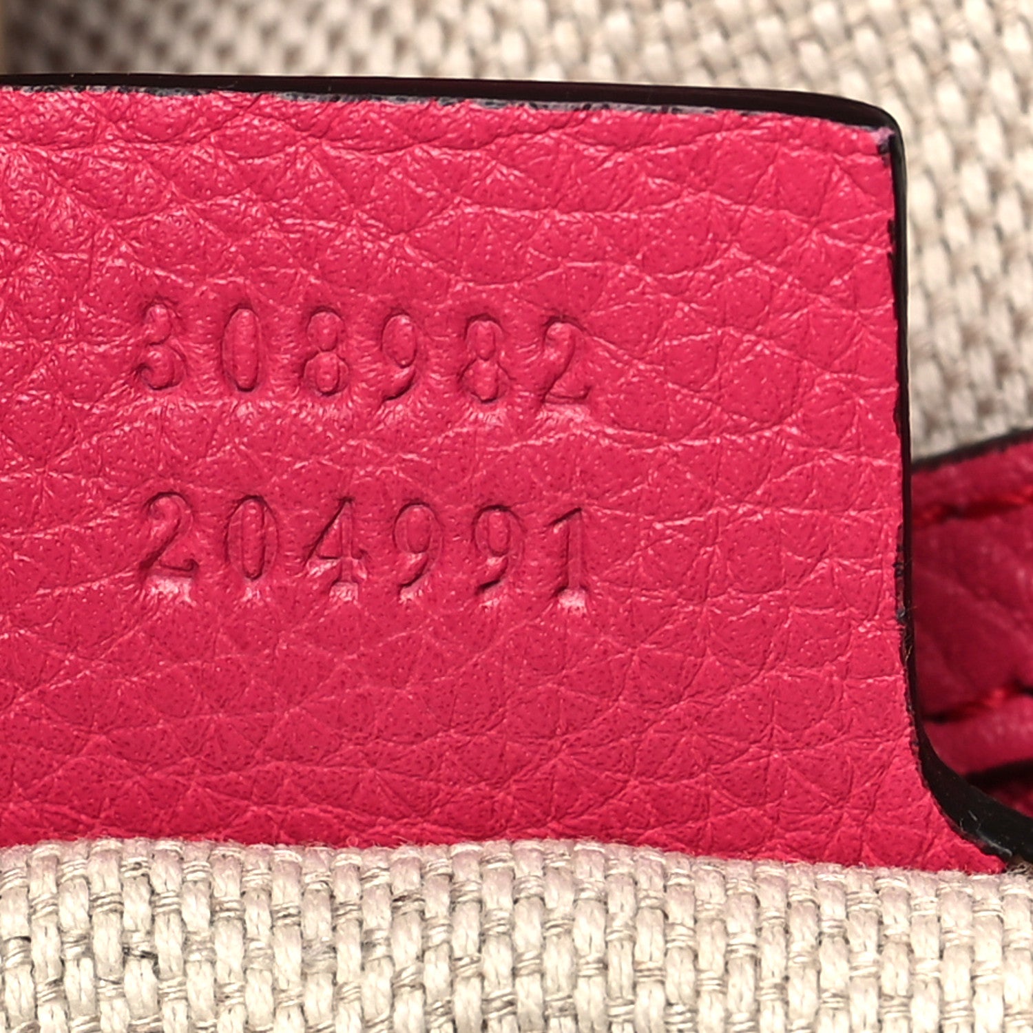 Gucci Pebbled Calfskin Medium Soho Chain Shoulder Bag Pink 7 of 9
