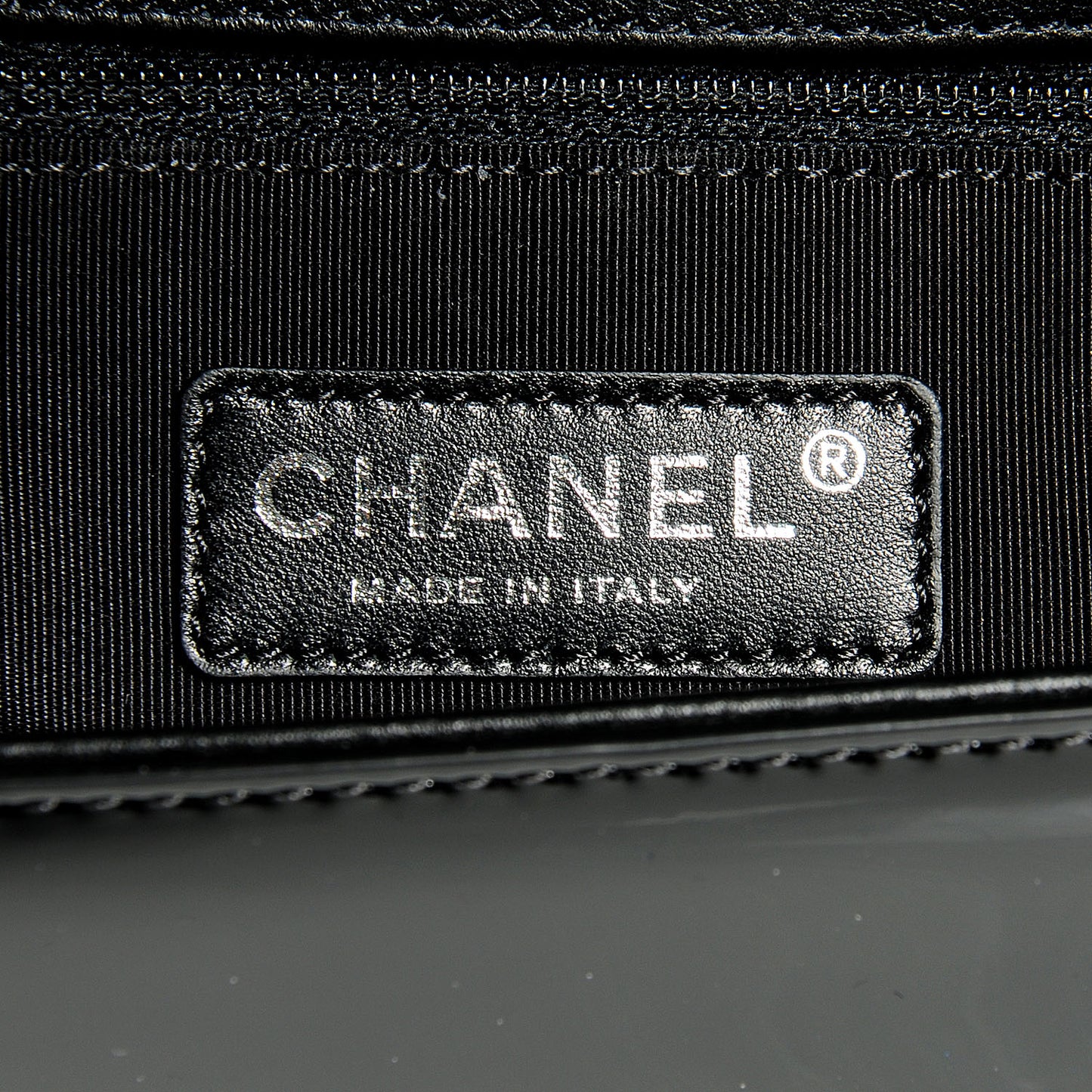Patent Medium Boy Flap So Black