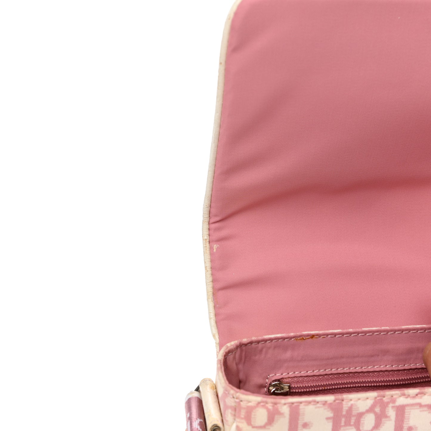 Monogram Girly Flap Reporter Rose Clair