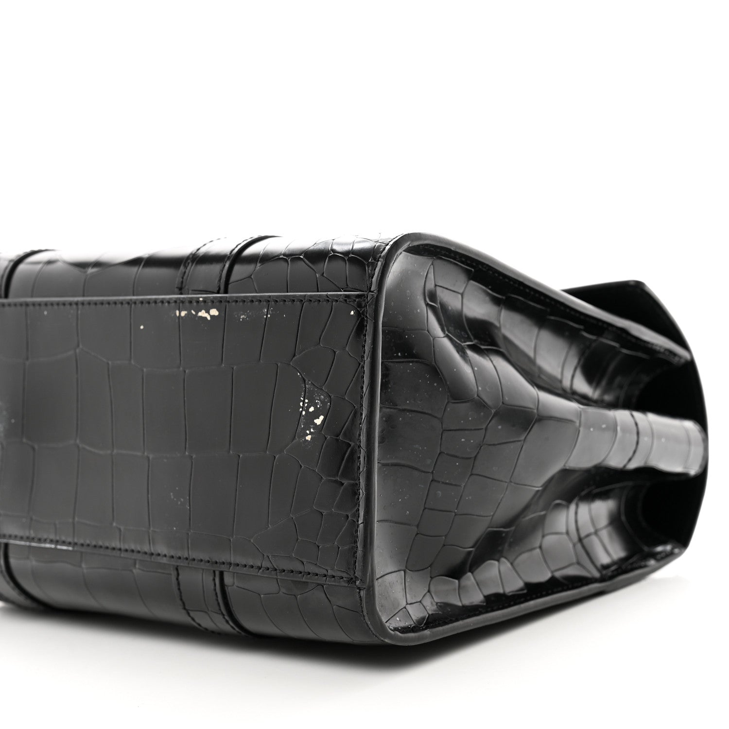 Mulberry Crocodile Embossed Calfskin Bayswater Black 10 of 13