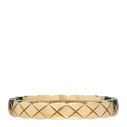 Chanel 18K Yellow Gold Mini Coco Crush Ring 56 7.5 1 of 6