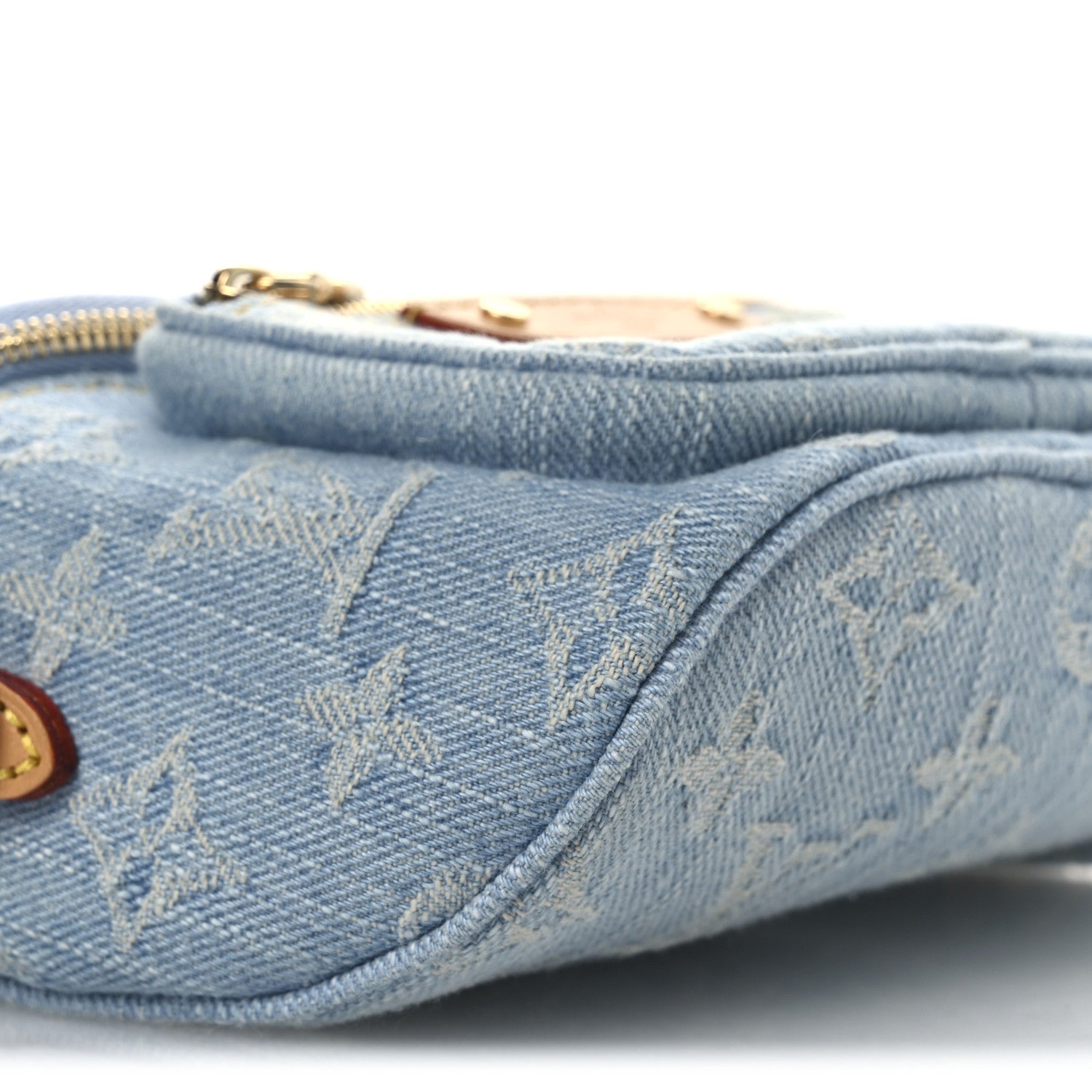Louis Vuitton Monogram Denim Mini Bumbag Sky Blue 8 of 9
