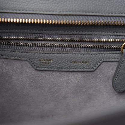 Celine Baby Drummed Calfskin Micro Luggage Kohl 5 of 8