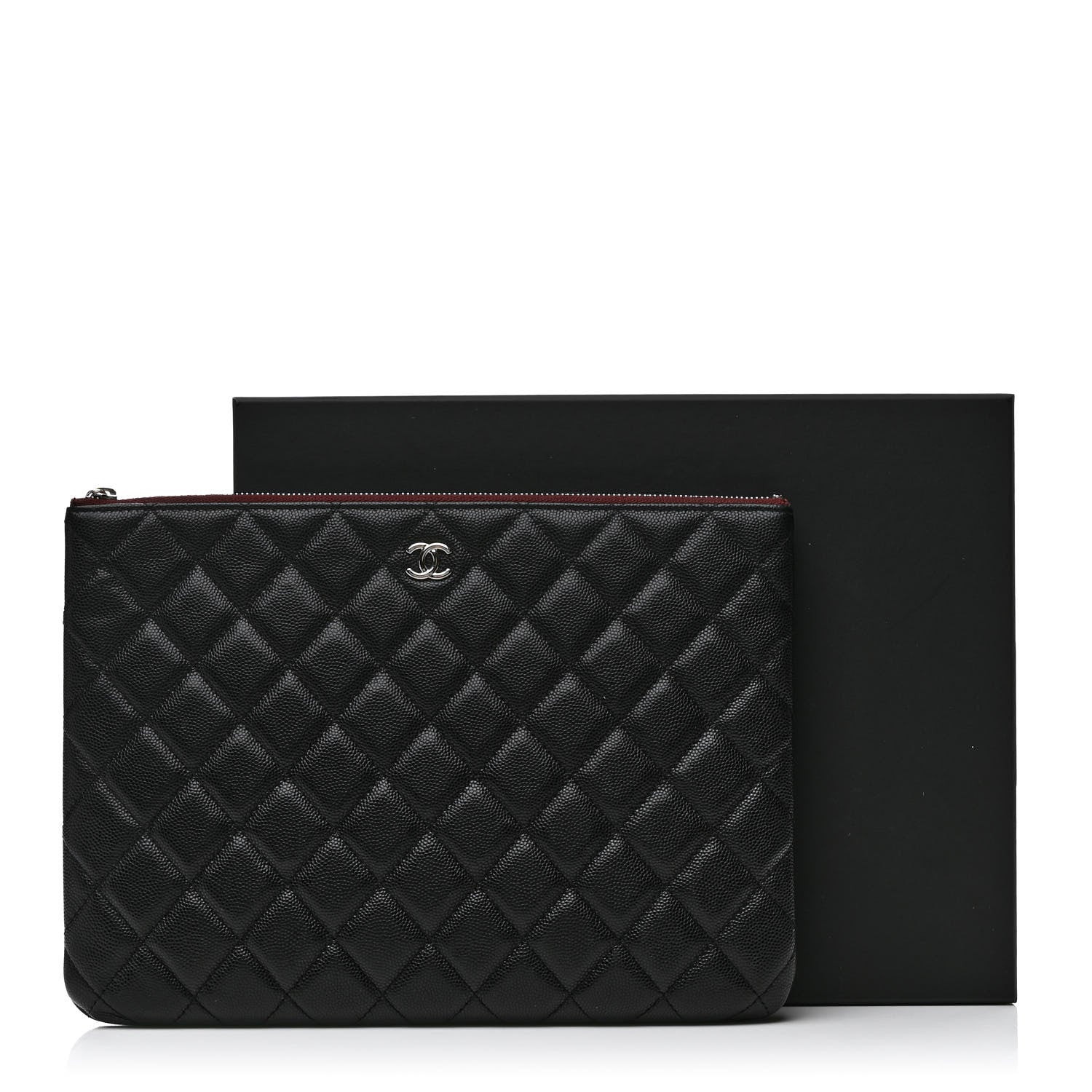 Chanel Caviar Quilted Medium Cosmetic Case Black 9 of 9