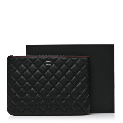 Chanel Caviar Quilted Medium Cosmetic Case Black 9 of 9
