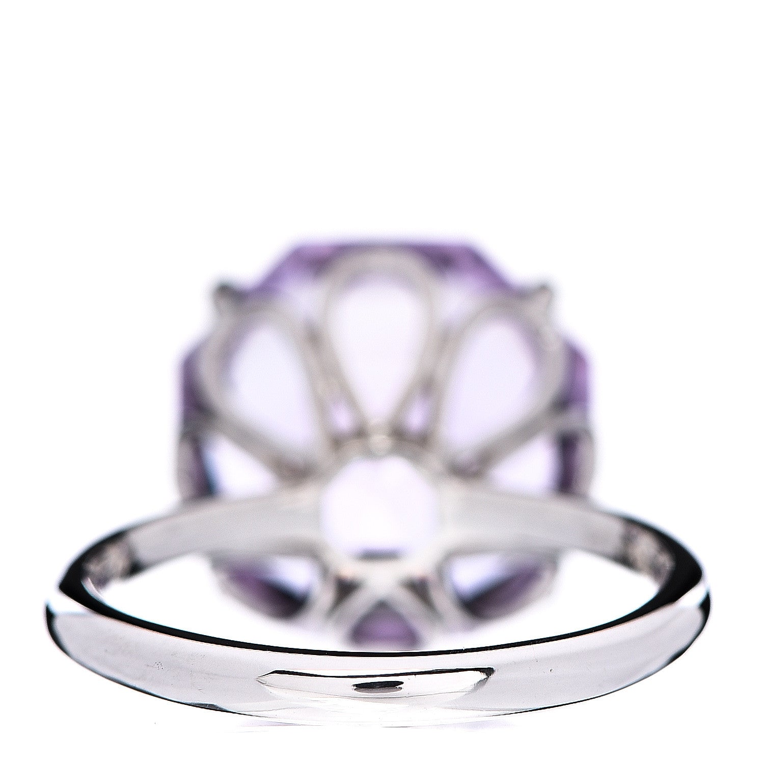 Tiffany Sterling Silver Amethyst Round Sparklers Cocktail Ring 52 6 3 of 4
