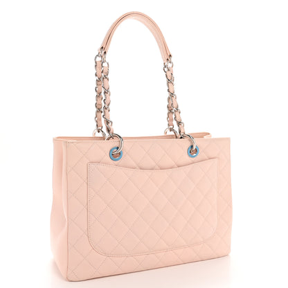 Chanel Caviar Quilted Grand Shopping Tote GST Light Pink 3 of 13