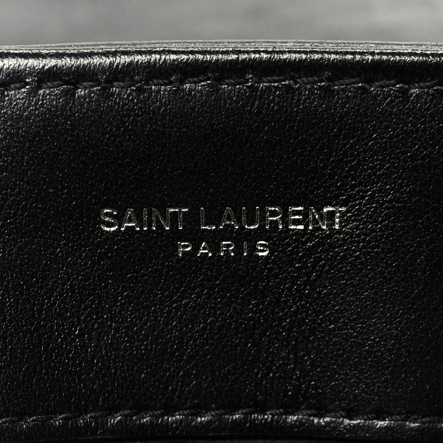 Calfskin Y Quilted Monogram Medium Loulou Chain Satchel Black
