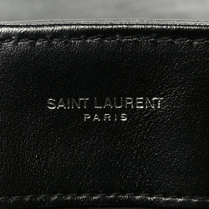 Saint Laurent Calfskin Y Quilted Monogram Medium Loulou Chain Satchel Black 5 of 10