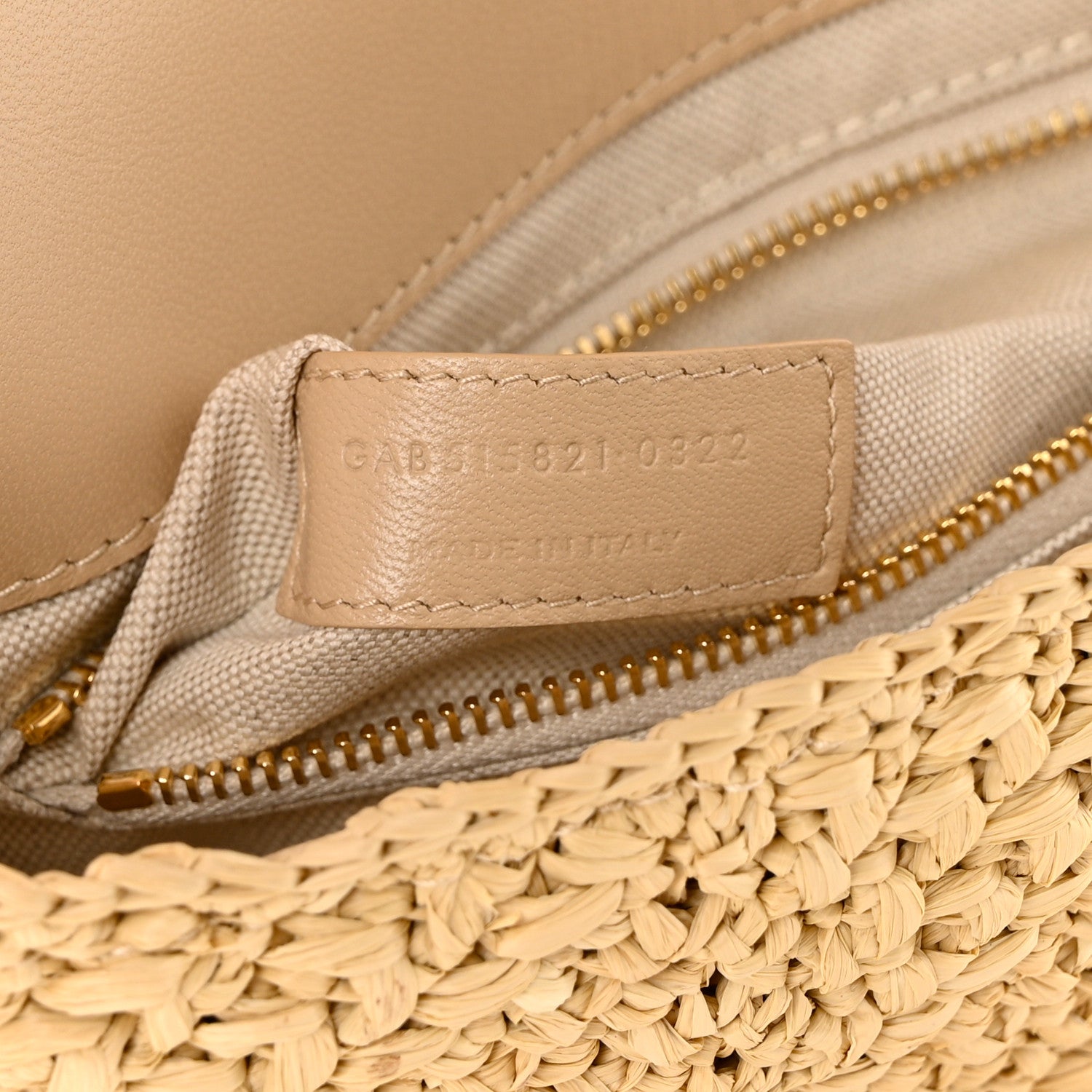 Saint Laurent Raffia Monogram Medium Jamie Natural Avorio 7 of 14