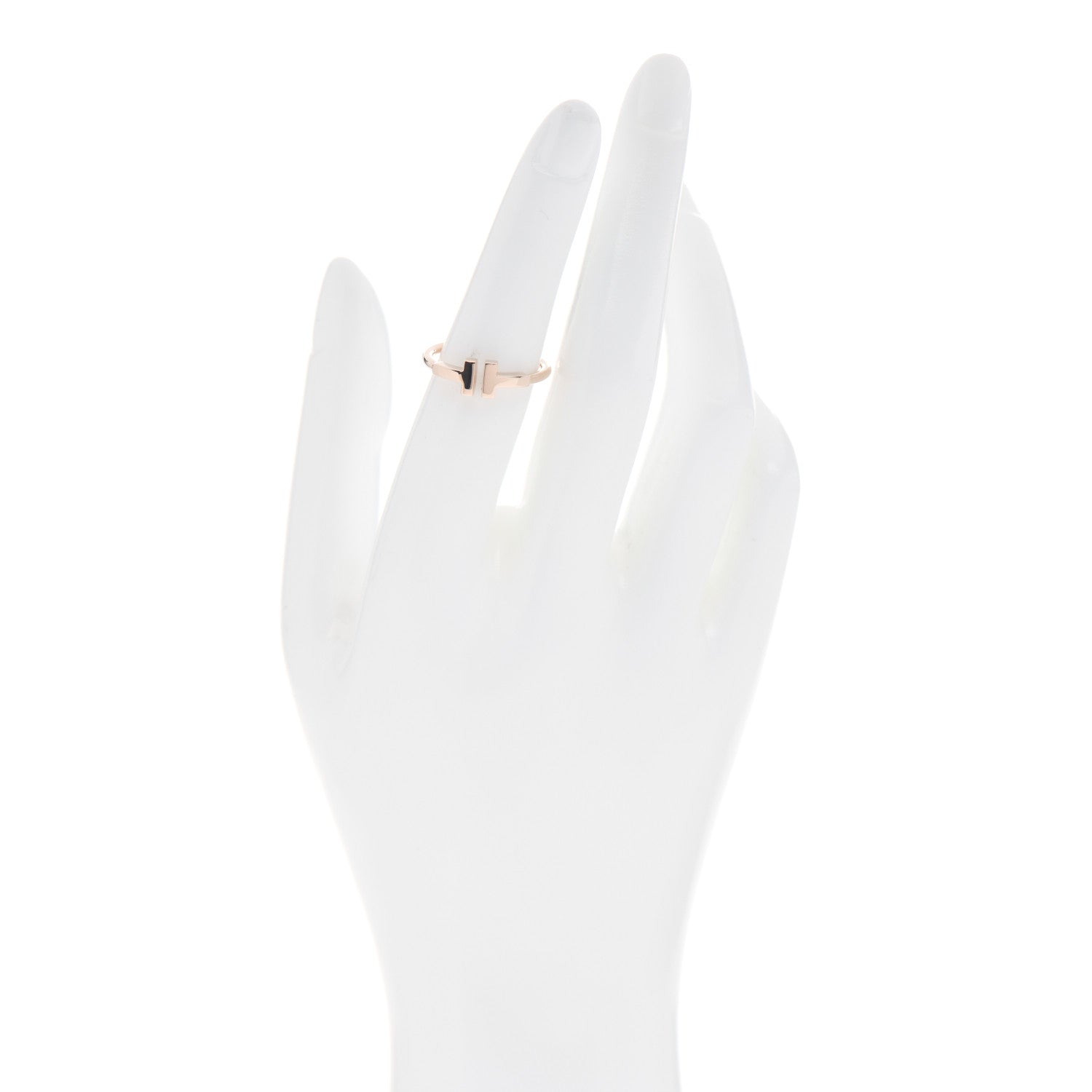 Tiffany 18K Rose Gold T Wire Ring 52 6 2 of 4