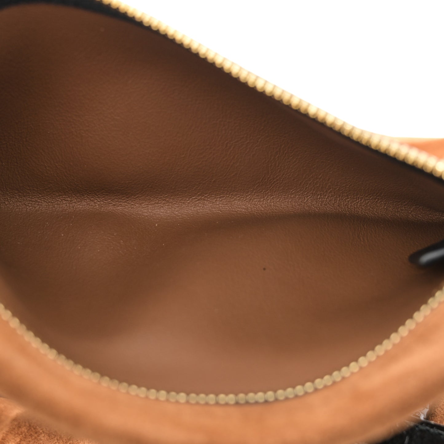 Suede Patent Large Rajah Chain Tote Nocciola Black