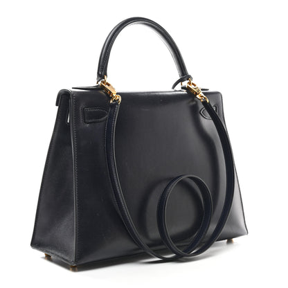 Hermes Box Kelly Sellier 28 Bleu Marine 2 of 11