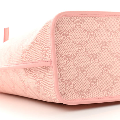 MCM Lauretos Nappa MIni Himmel Shopper Tote Pink Silver Pink 9 of 13