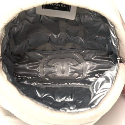 Chanel Nylon Embossed Small Doudoune Backpack Pink Grey White 4 of 6