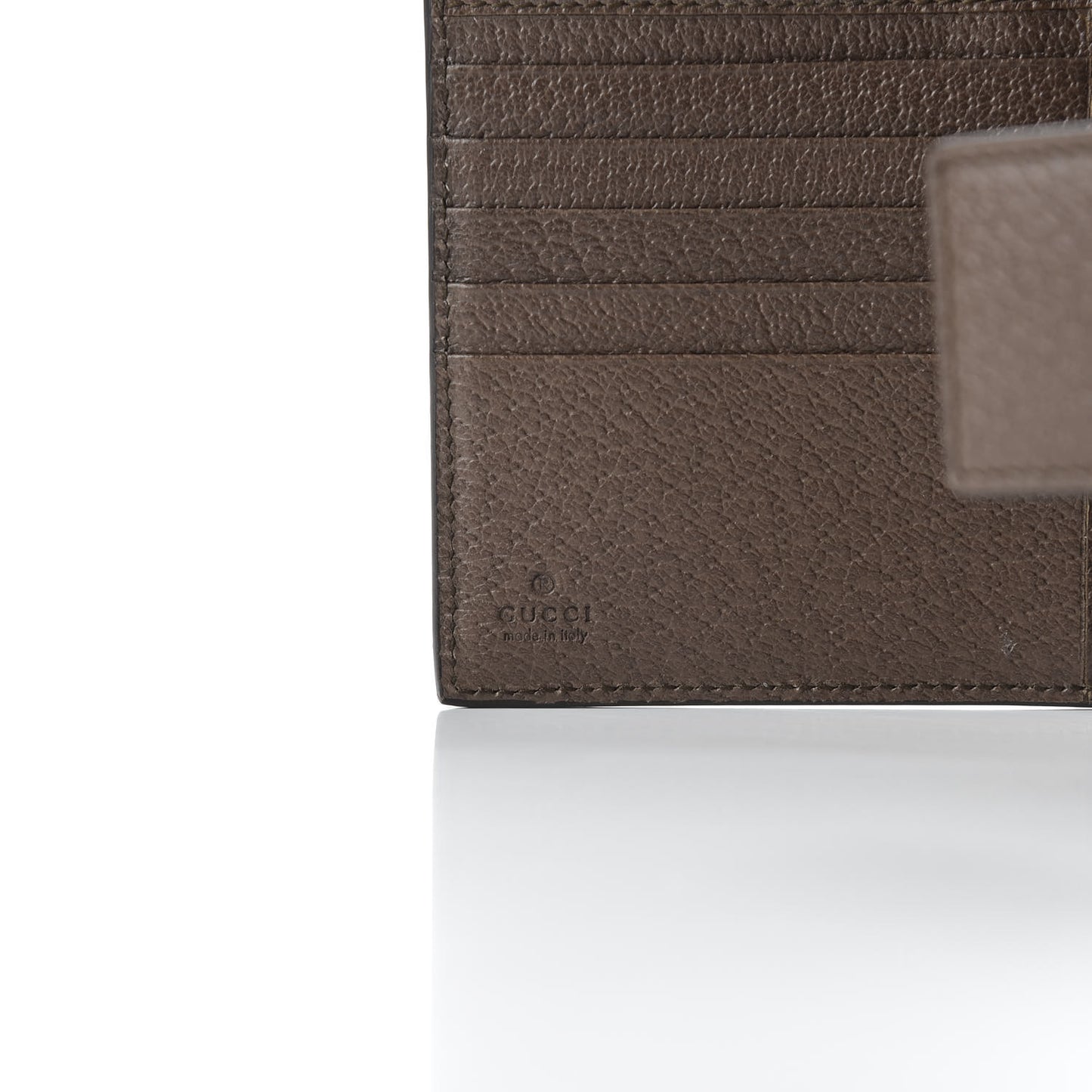 GG Supreme Monogram Web Ophidia French Flap Wallet Beige New Acero