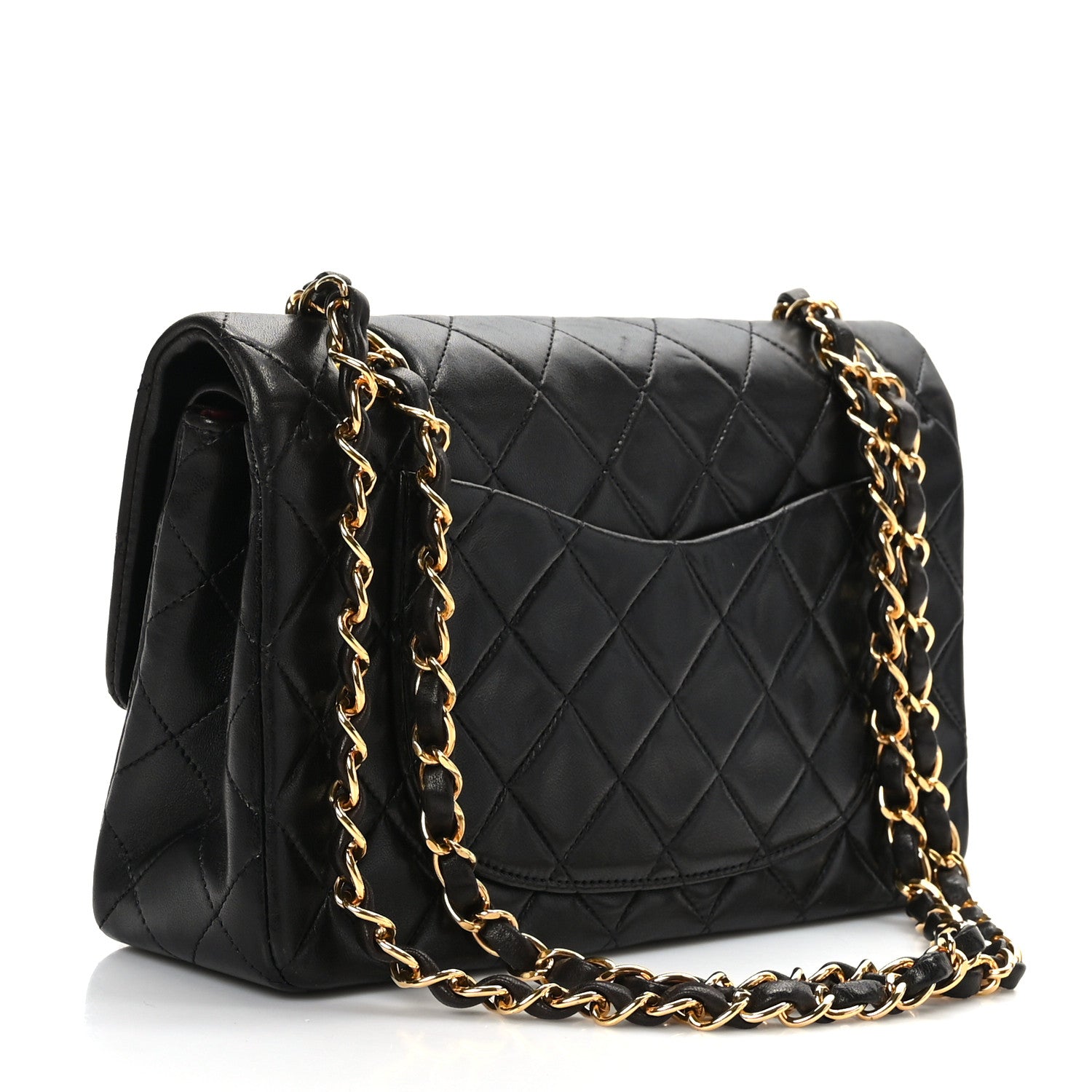 Chanel Lambskin Quilted Small Double Flap Black 2 of 8