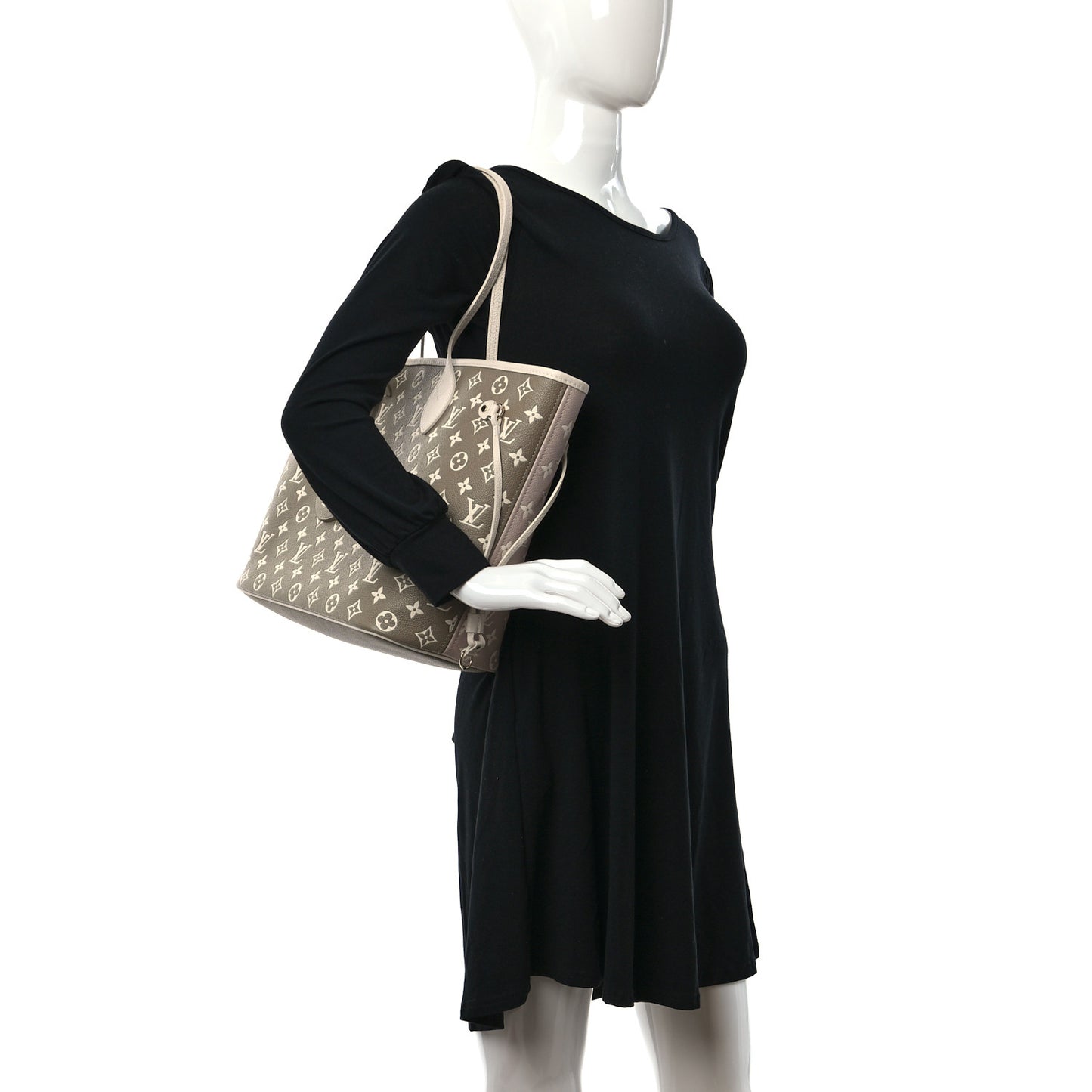 Empreinte Monogram Spring In The City Neverfull MM Kaki Beige Cream