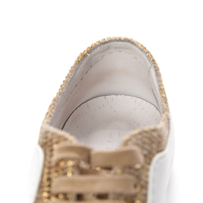 Chanel Fantasy Tweed Sneakers 39.5 Beige Gold 15 of 16