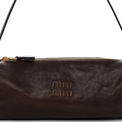Miu Miu Nappa Aviator Mini Pouch Briarwood 8 of 11