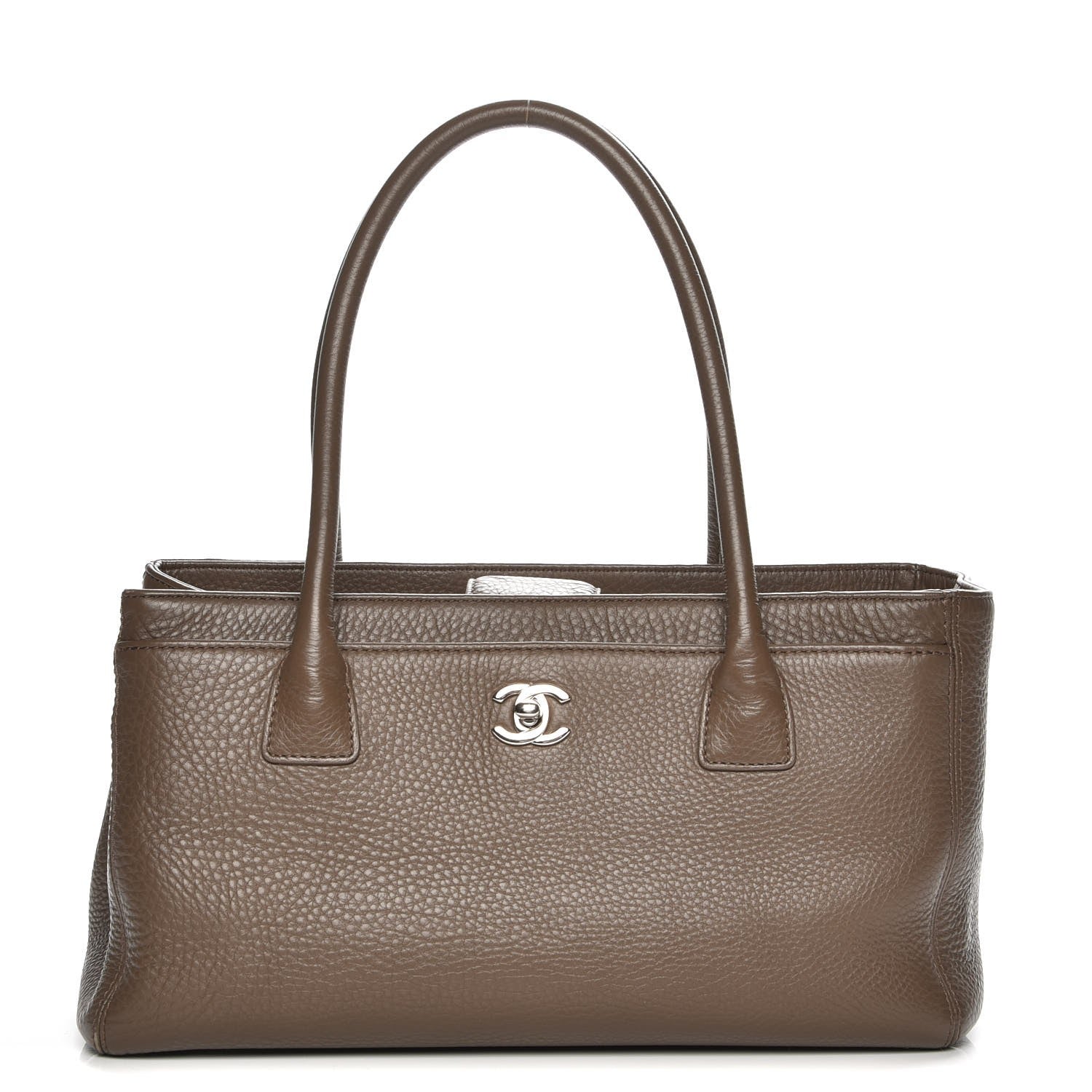 Chanel Deerskin Small Cerf Shopper Tote Brown 1 of 8
