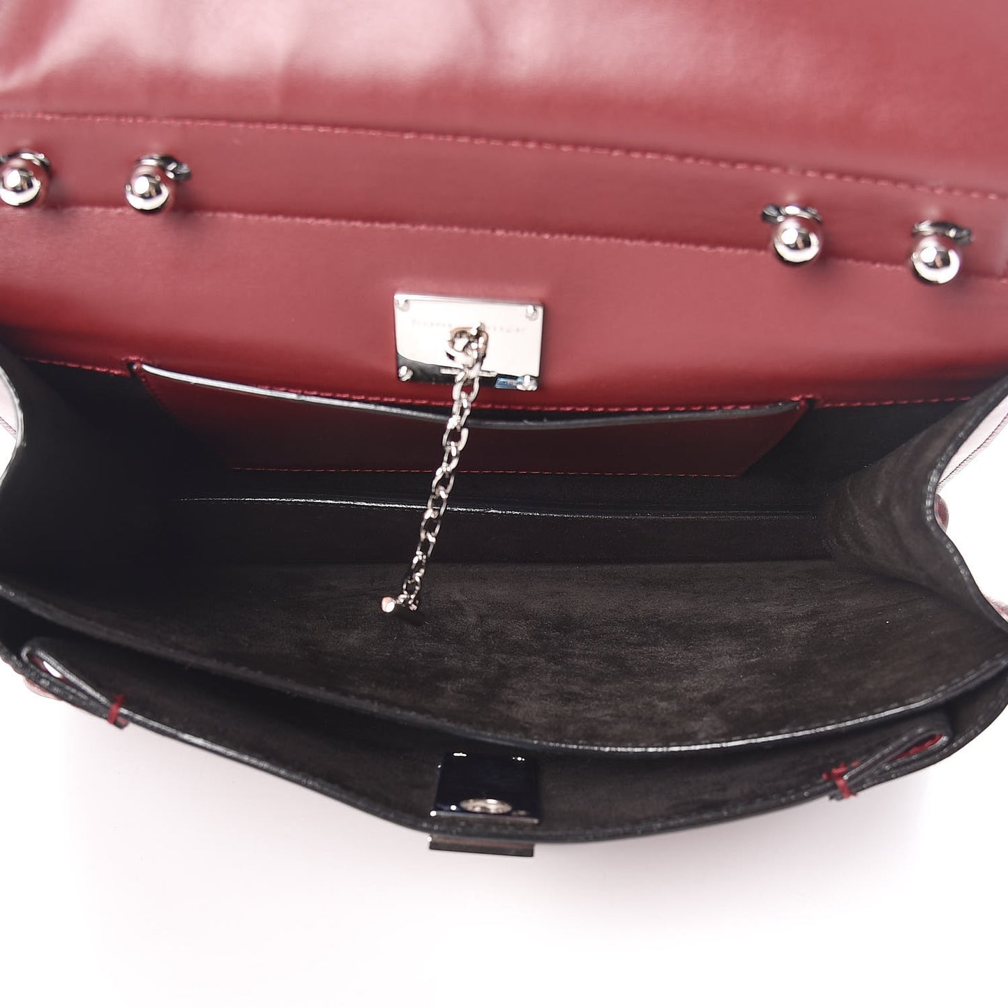Calfskin Medium Hava Top Handle Bag Midnight Plum