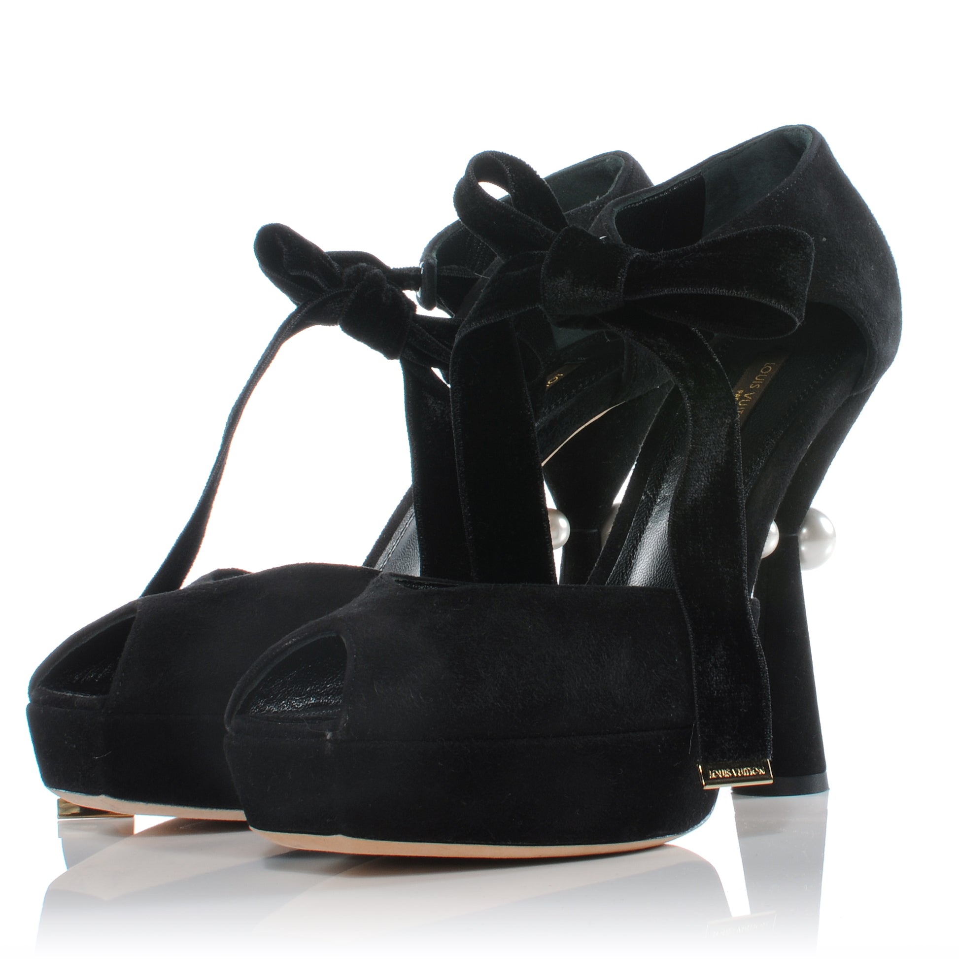 Louis Vuitton Pearl Heels Pumps 37.5 2 of 6
