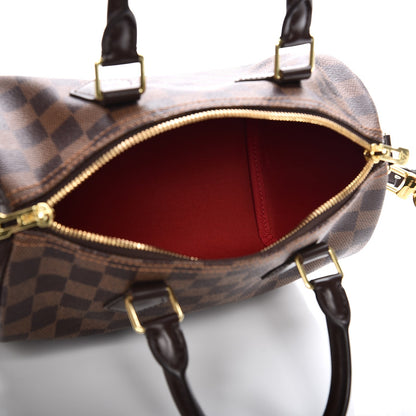 Louis Vuitton Damier Ebene Speedy Bandouliere 25 6 of 9