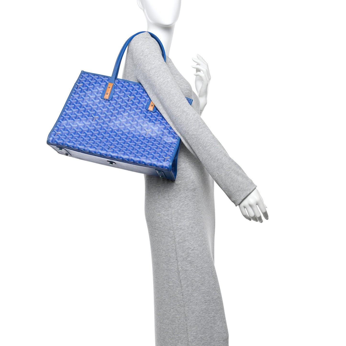 Goyardine Marquises Tote Sky Blue