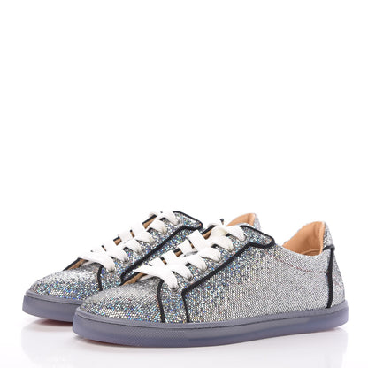 Christian Louboutin Seava Glitter Disco Ball Flat Sneakers 36.5 Multicolor 2 of 9