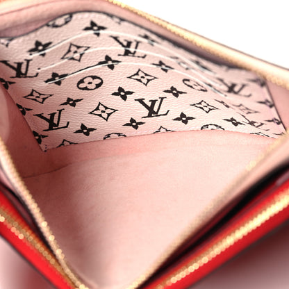 Louis Vuitton Monogram Giant Double Zip Pochette Rouge 6 of 12