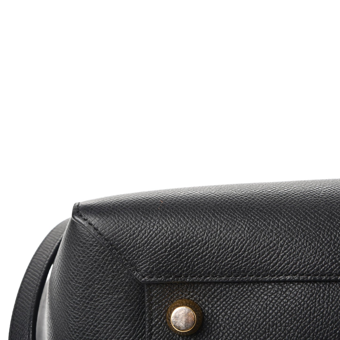 Grained Calfskin Mini Belt Bag Black