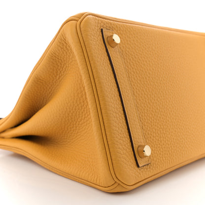 Hermes Togo Horseshoe Birkin 30 Jaune Ambre Rubis 9 of 11
