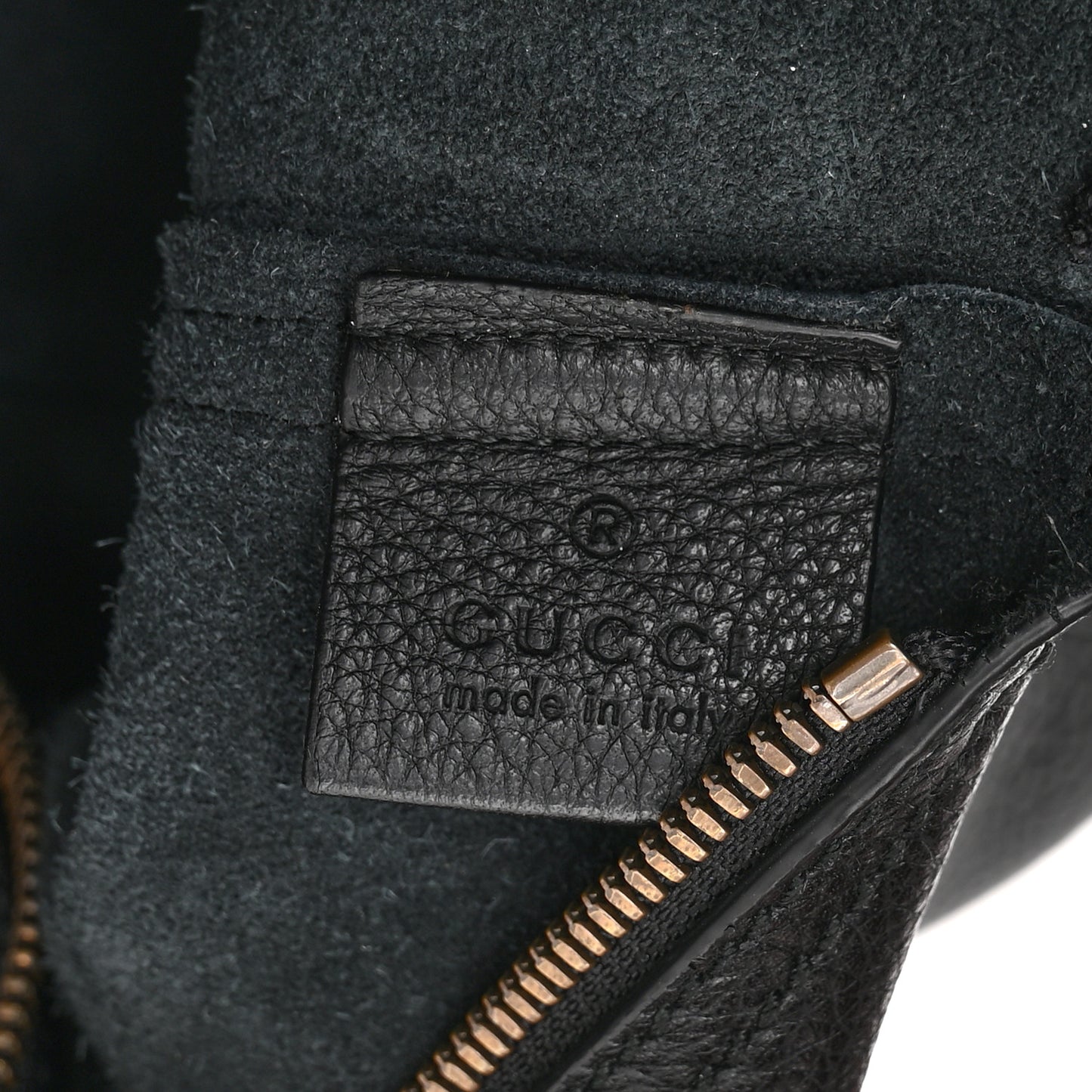 Pebbled Calfskin Medium Logo Portfolio Clutch Black