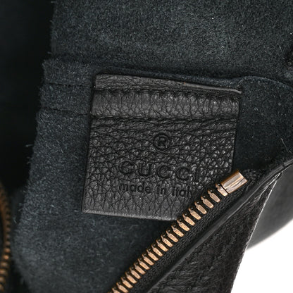 Gucci Pebbled Calfskin Medium Logo Portfolio Clutch Black 6 of 10