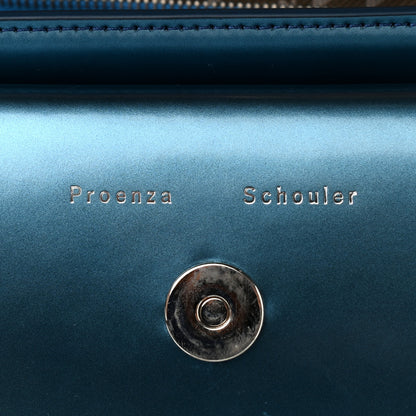 Proenza Schouler Metallic Patent PS11 Classic Shoulder Bag Ocean Blue 7 of 14